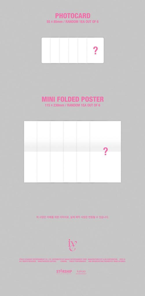 IVE Mine 1st EP Album Digipack Leeseo Version Mini Poster on Sealed I've CD+16p PhotoBook+1p PhotoCard+1p Pack+Tracking