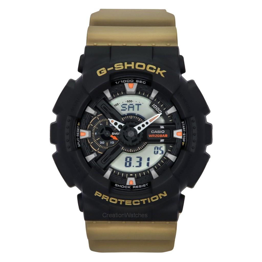 Casio G-Shock Analog Digital Resin Strap Black Dial Quartz GA-110TU-1A5 200M Men's Watch
