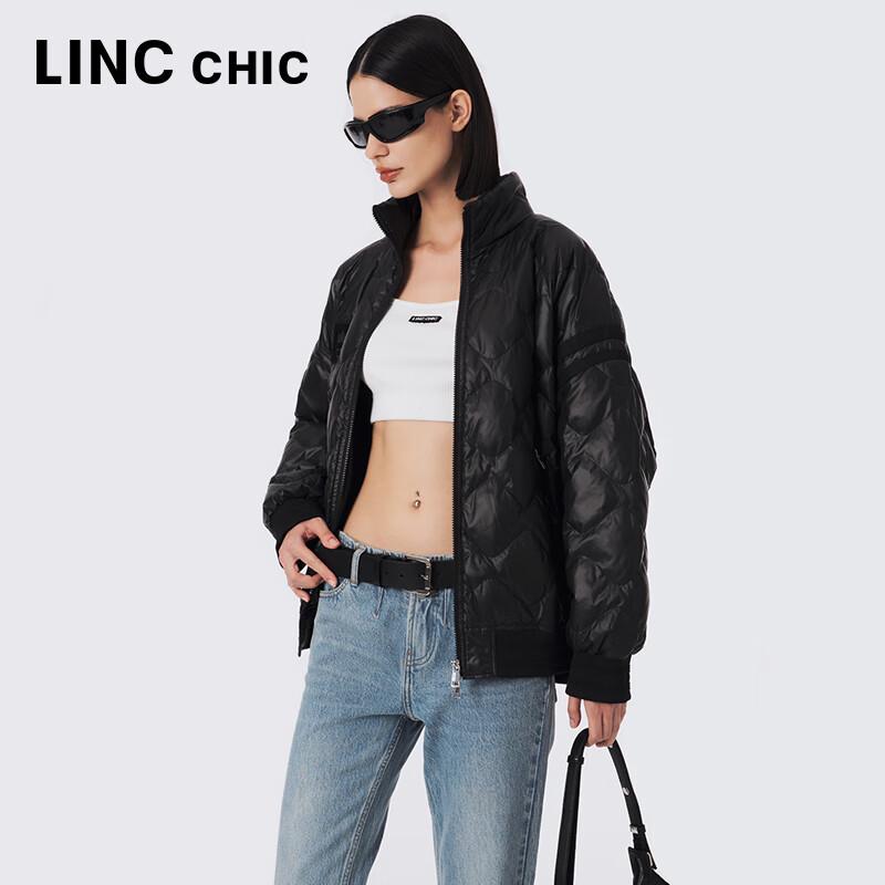 Jinyujie Damen Leichte Cropped Daunenjacke