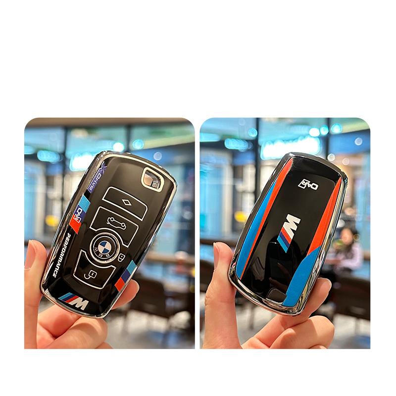 GFOU9 Racing Style TPU Car Smart Remote Key Case Cover Protector Shell for BMW F30 F20 F10 F18 F22 F01 X3 X4 F06 F02 M3 M5 Accessories