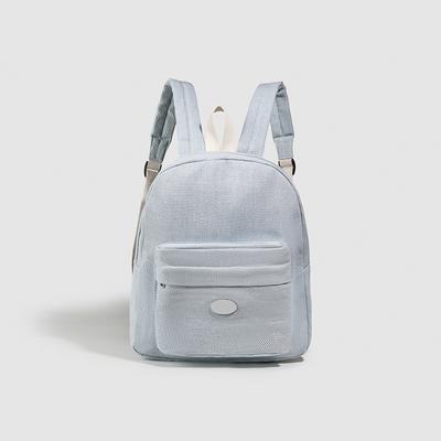Ins Style Simple Backpack for Women Japanese and Korean Casual Versatile Small Schoolbag Commuter Cloth Backpack