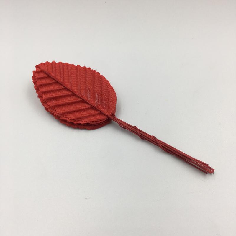Handmade Silk Rose and Fake Leaves for Wreaths and Headwear - 200 Pieces