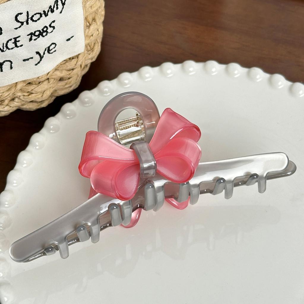 Chic And Elegant Colorful Bow Hair Claw Clip Made Of High-quality Acetate