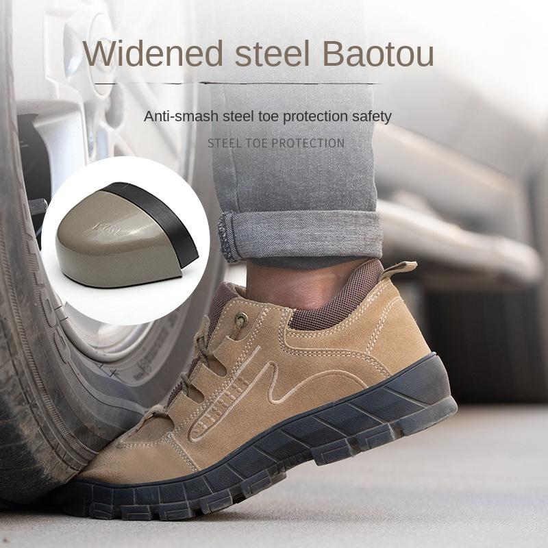 Labor Shoes, Anti-smashing and Anti-piercing Casual Comfortable Wear-resistant Safety Protective Work Shoes