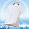 Men's Plus Size T-shirt Round Neck Summer Sports Short Sleeve Quick Drying Thin Clothes