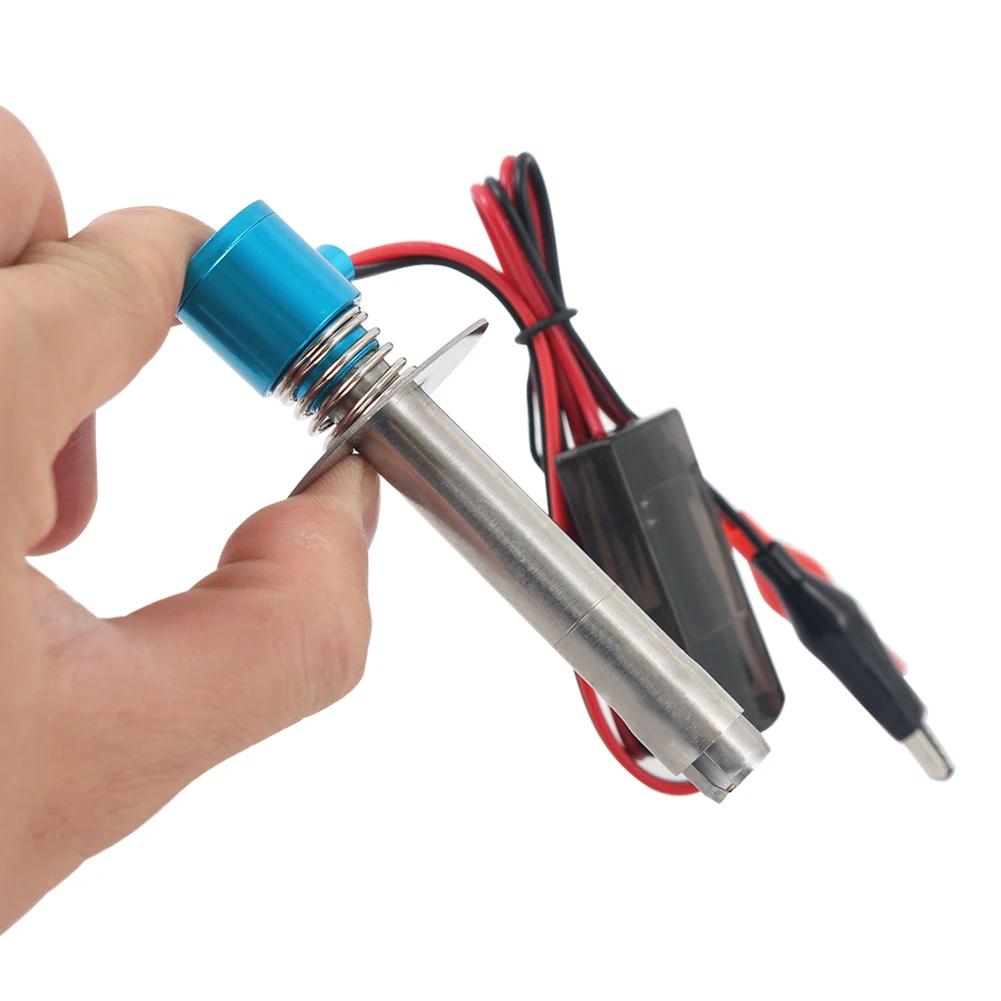 Wide Voltage 6V-24V Glow Plug Starter, Quick Ignition Electronic Igniter for 1/8 1/10 HSP Nitro RC Car, Upgraded Lighter