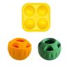 Dog Slow Feeder Ball Interactive Silicone Dog Chew Toy Treat Dispenser Ball DIY Dog Food Ball Mold for Dogs Teething Mental Stimulation