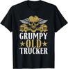 NEW LIMITED Skull Grumpy Old Trucker Truck Driver T-Shirt