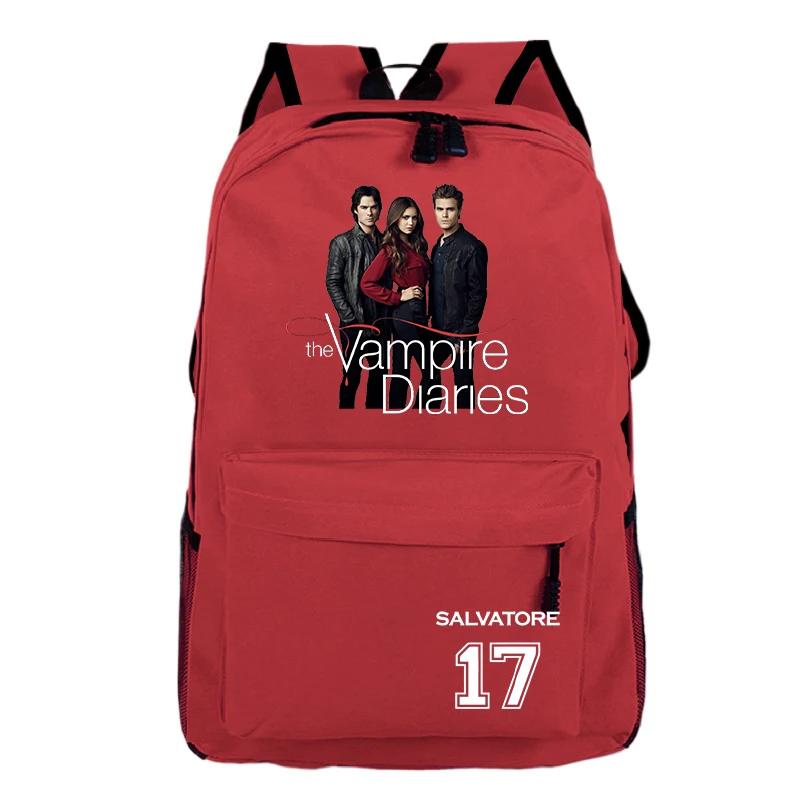 The Vampire Diaries Backpack Children School