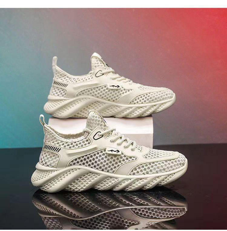 Summer Men's Shoes Net Shoes 2025 Thin Breathable Hollow Mesh Shoes Versatile Sports and Leisure Shoes Quick-drying Creek Shoes