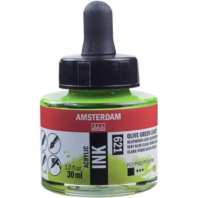 Acrylic Ink Amsterdam Acrylic Ink Bottle 30ml Light Olive Green