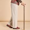 Chic Grandma Plus Size Woolen Pants, Fleece-Lined for Autumn/Winter 