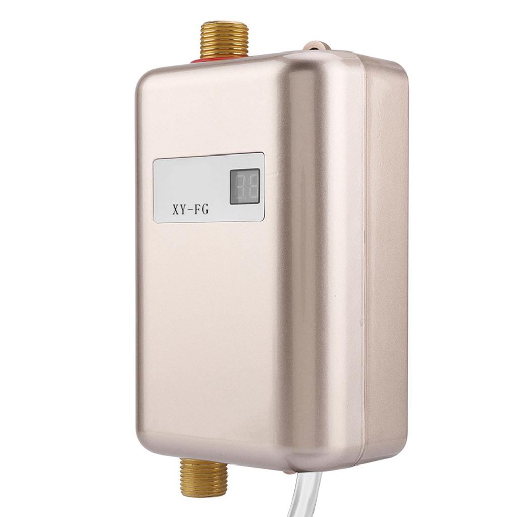 3800W Mini Electric Tankless Instant Hot Water Heater Bathroom Kitchen Washing