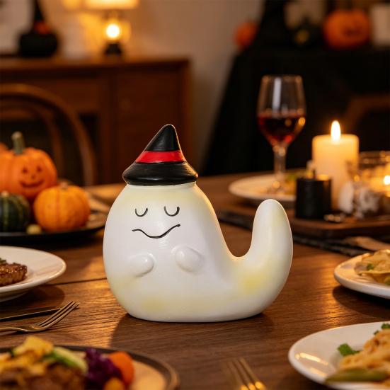 Yousheng Halloween Figure, Compact Resin Ghost Desktop Ornament, Halloween Decoration for Home Parties Window Holiday