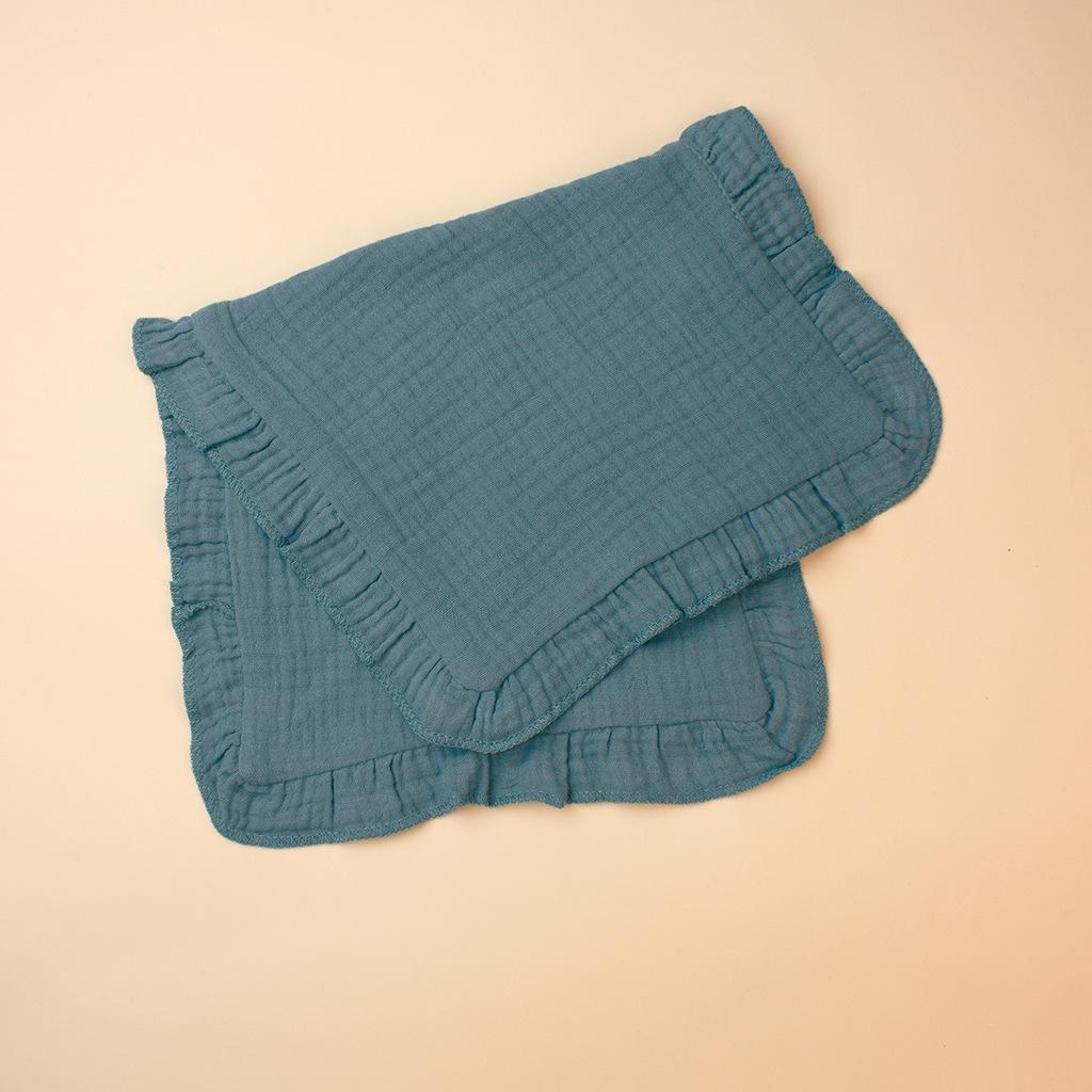 100% Cotton Baby Gauze Comfort Cloth: Newborn Multi-functional Handkerchief, Burp Cloth, Ruffle Towel, Soft & Skin-friendly.