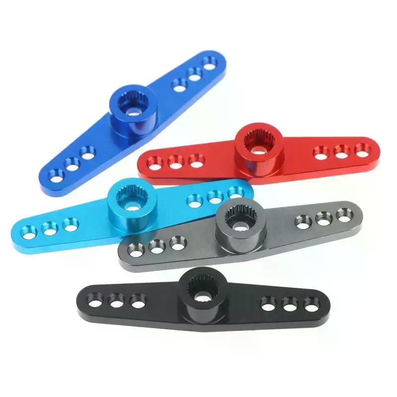 Aluminum Alloy RC Servo Arm 25T Steering Servo Dual Arm For RC Car Crawler Large Torque Digital Coreless Servo Parts