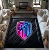 Atletico Madrid Printed Flannel Area Rug Non Slip Soft Polyester Floor Carpet Indoor Decor Mat for Bedroom Living Room Sofa Game Room Home Decoration