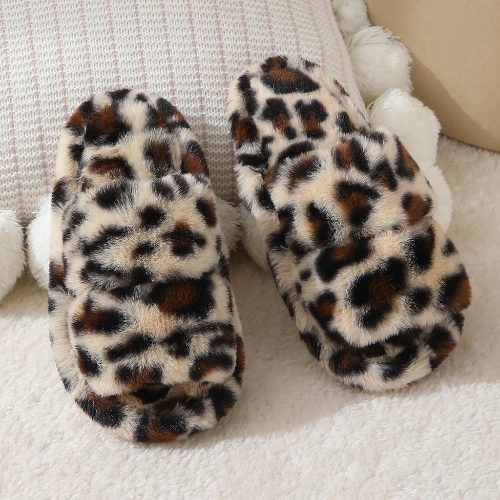 Women's Home Slippers Plush and Non-Slip Comfortable Casual Slipper