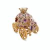 Bunny Pumpkin Carriage Crown Ring Holder Mini Size Metal Enamel Jewelry Box  Wedding Proposal Gift