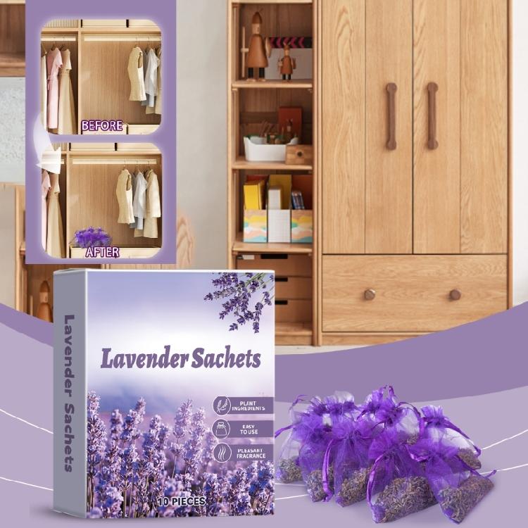 10Pieces Lavender Scent Sachets for Home and Car Use Providing Calming and Inviting Atmospheres Natural Fragrances