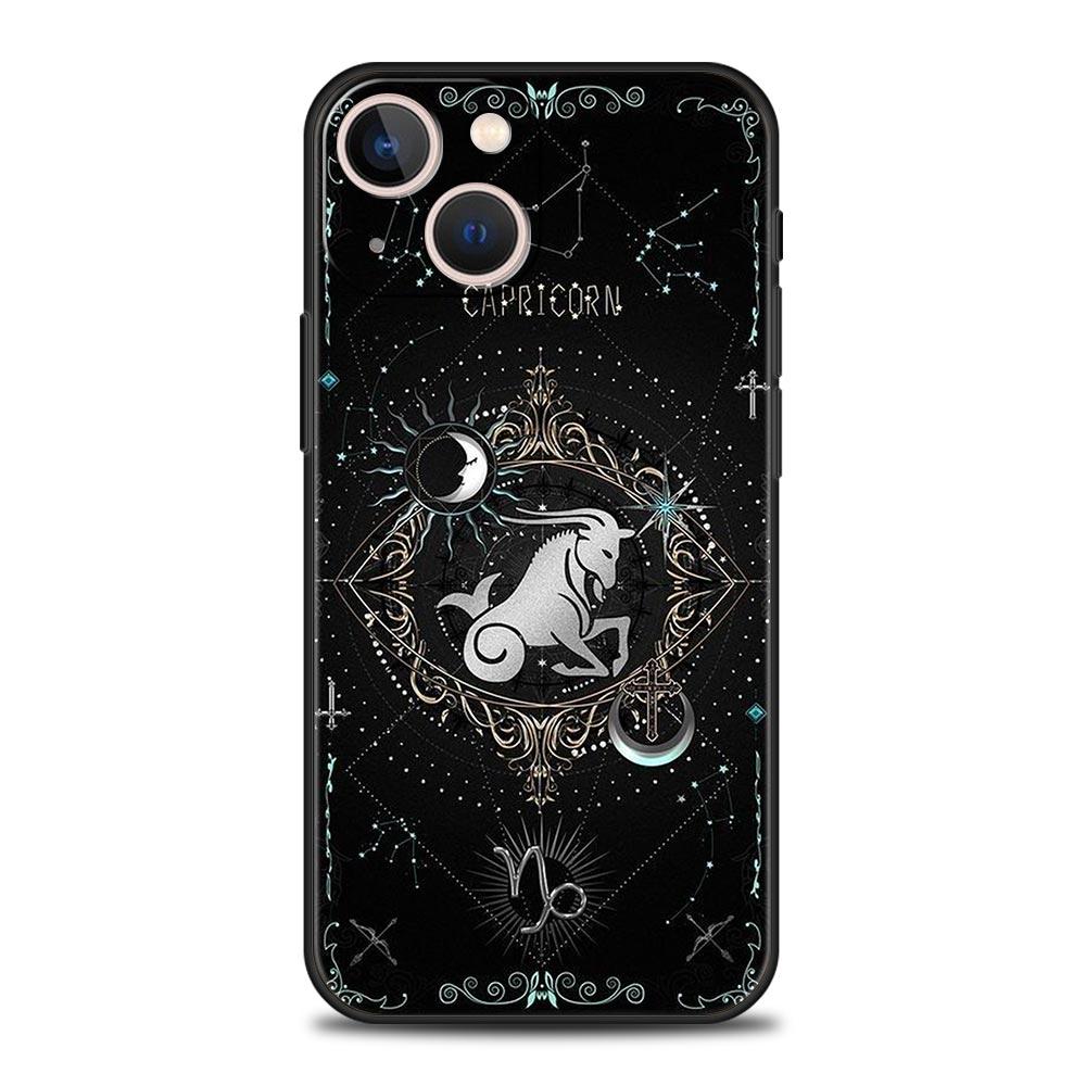 Constellation Phone Case For iPhone 17 16 15 Pro Max 11 12 13 14 7 8 Plus SE 2020 X XR XS Cover Soft Black