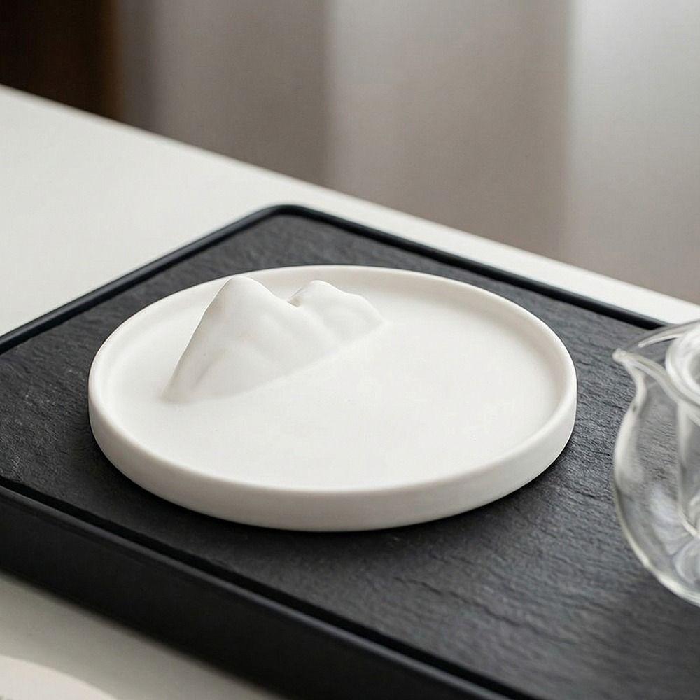 Smooth Surface Incense Stick Holder Round Incense Burning Tray  Home Decoration
