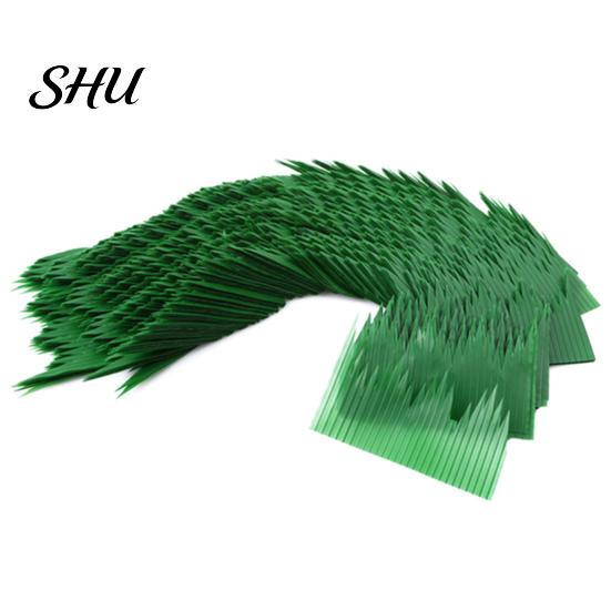Decoration Leaf 1 Box Sushi Grass DIY Plastic Food Ornament Realistic Appearance Seafood Fillet Decor Faux Green for Restaurant