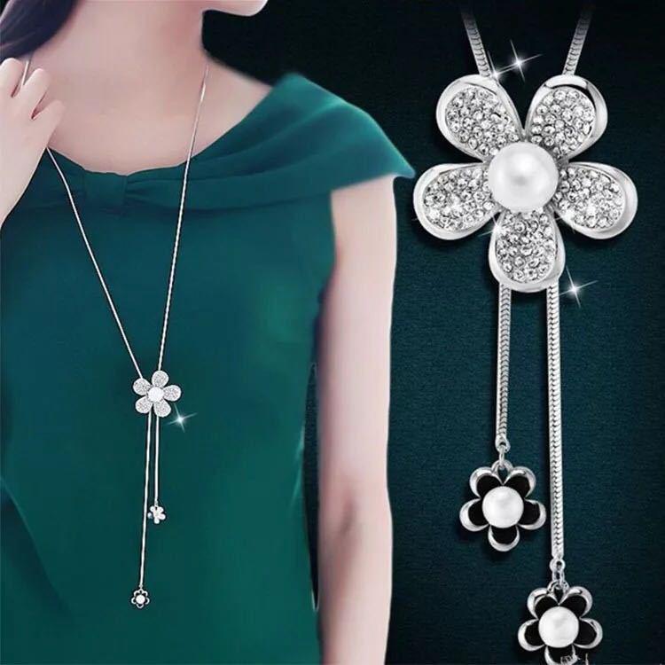 Autumn & Winter Fox Fur Women’s Sweater Necklace – Unique & Stylish Long Chain Accessory