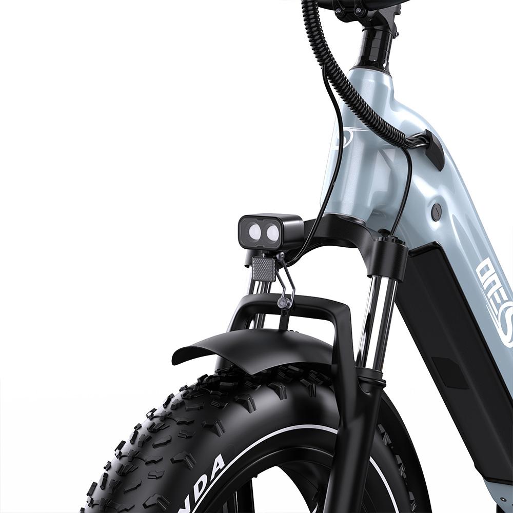 ONESPORT OT08 Elektrofahrrad 20" Fat Tire Hydraulische Bremse 500W Motor E-Bike Für Erwachsene 48V 18AH LCD Display Maximale Reichweite 80KM Maximale Zuladung 150Kg