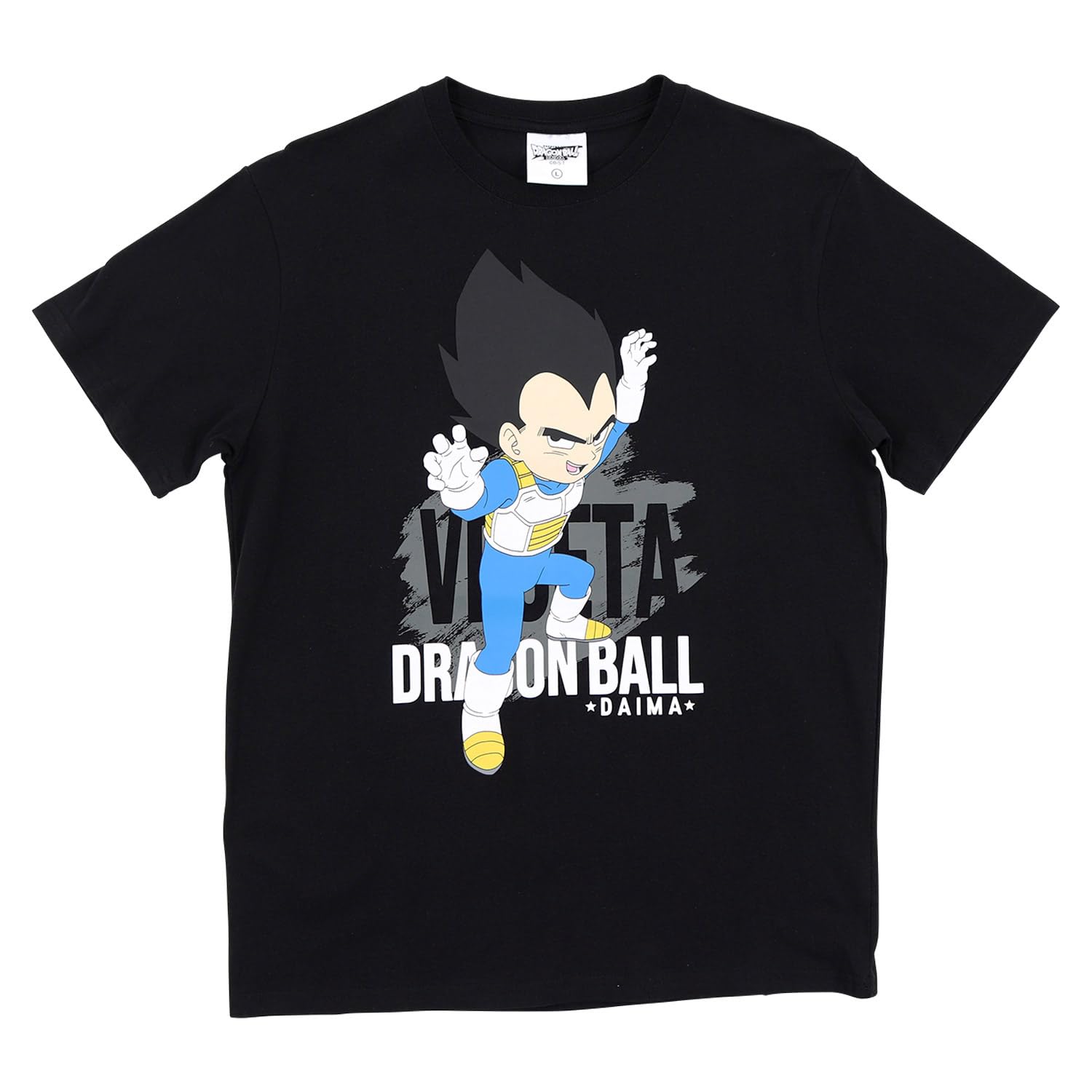

Airin Modern Dragon Ball DAIMA Men s Short Sleeve T-Shirt, Vegeta A Pattern (Sizes M/L/LL) (White/Blue/Black) 572 Black