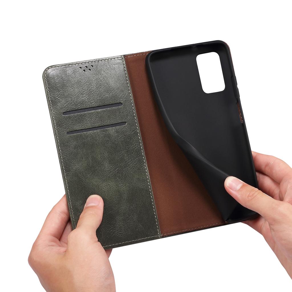 For Huawei nova 12i 4G/Enjoy 70 Pro Case Leather Wallet Crazy Horse Texture Phone Cover