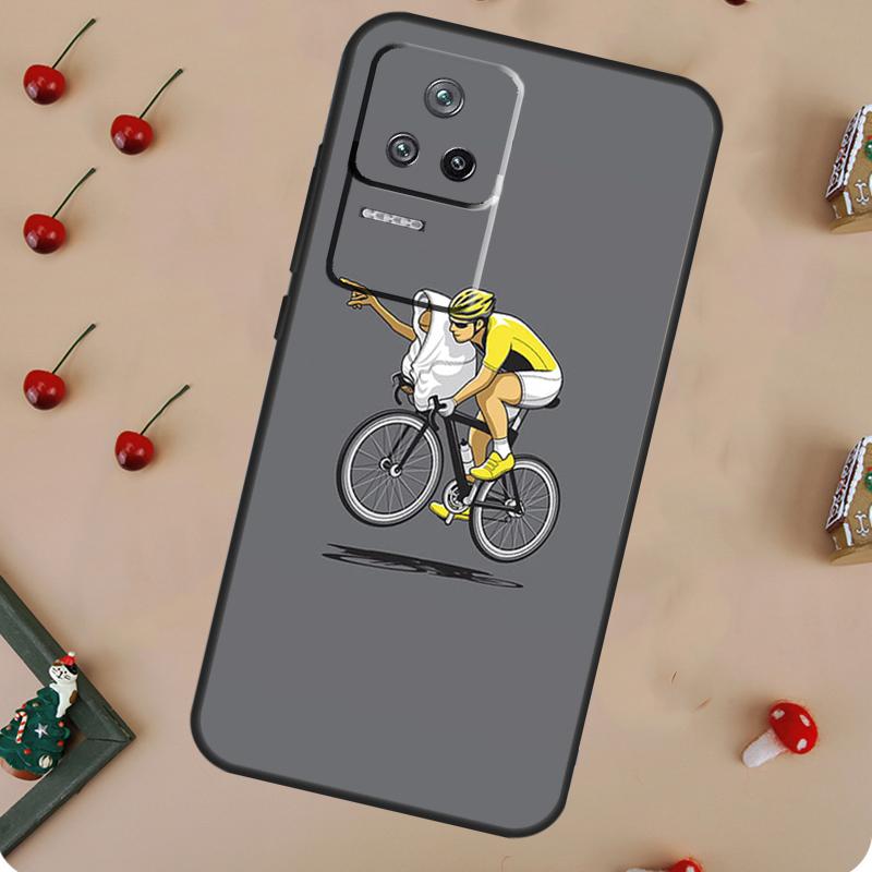 Cycling Bike Case For POCO F5 Pro M6 X3 X5 X6 Pro F3 M5s Xiaomi Mi 13 14 Pro 13T 11T 12T 12 Lite Cover
