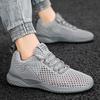 2022 Summer Breathable Men Shoes Lightweight Comfortable Sneakers Men Hollow Out Mesh Shoes Comfortable Tenis Zapatillas Hombre
