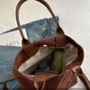 Brown Vintage PU Crossbody Bag Handbag Female Tote Bag Creative Suede Velvet Shoulder Bag  Outdoor