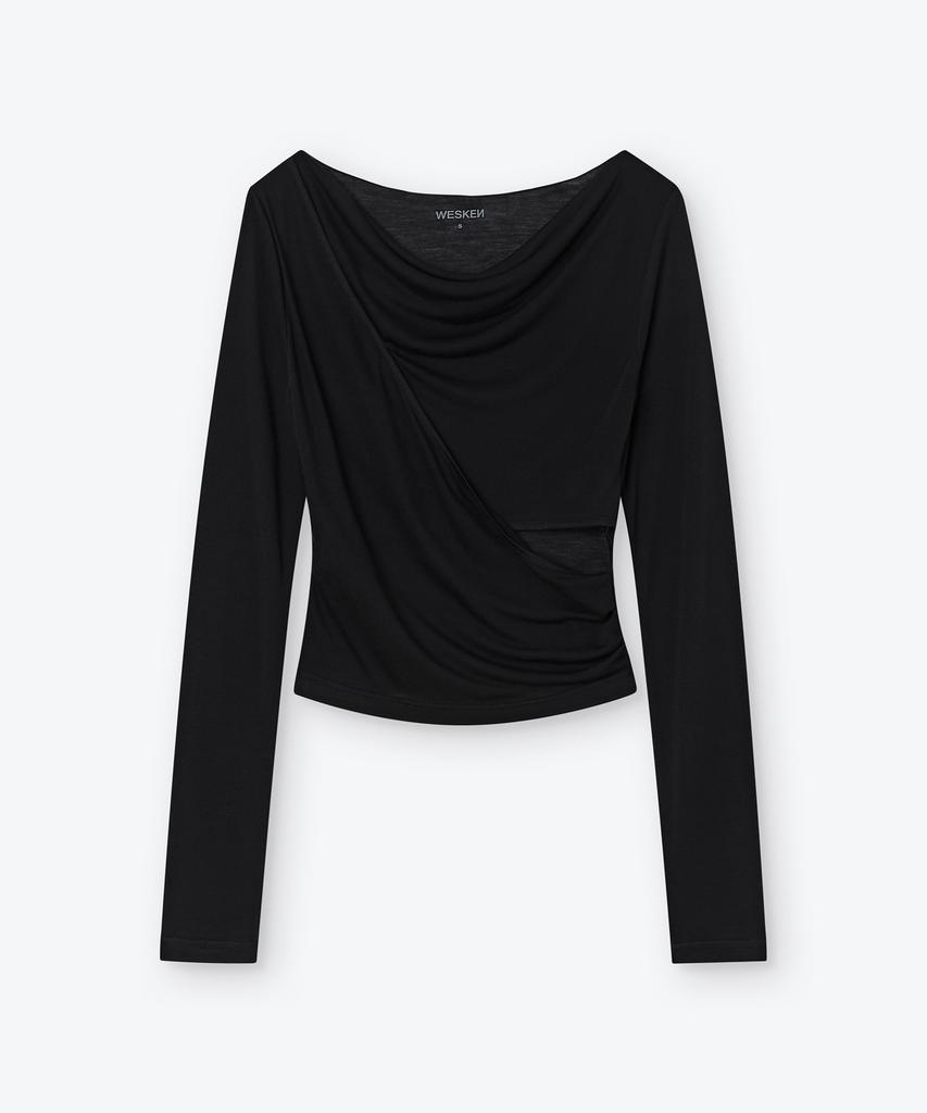 Weseuken Drapery Slit Long Sleeve (Black)