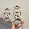 Baby Soft Sole Closed-Toe Sandals Toddlers Ages 1-3 Years Cartoon Design PU Upper PVC Closure Footwear