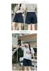 Summer Maternity Wide-Leg Denim Shorts - Casual Loose-Fit Low-Waist Jeans