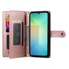For Samsung Galaxy A07 5G/A07 4G Case Zipper Pocket Wallet Leather Phone Cover with Straps