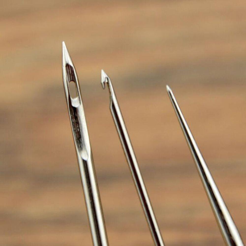 Steel Sticher Sewing Stitching Taper Needle Awl Cone Leather Awl Hook Needlework Shoe Repair Tools