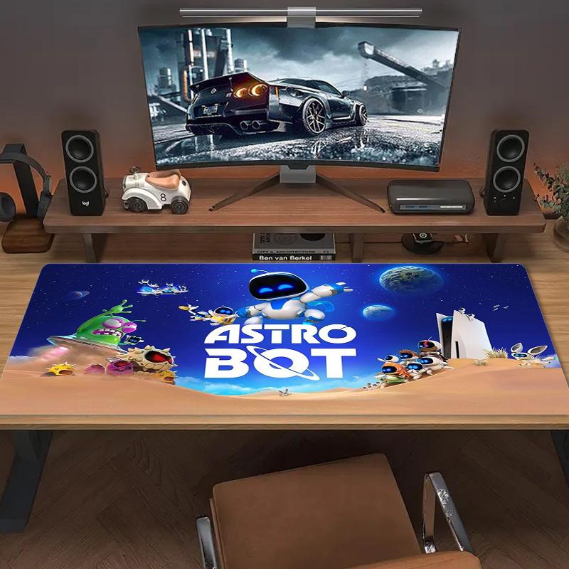 Astro bot Color Mouse Pad Large Gaming Table Cushion Non-slip Laptop Tablet Big Mousepad XXL Mat Mini PC Playmat With Lock edge