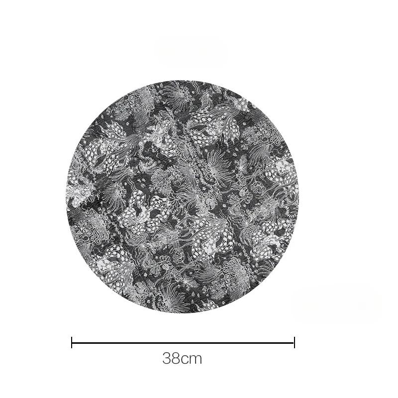 Embossed PVC Placemat Insulation Pad, Anti-Scald Table Protector, Oil-Resistant Leather Dining Mat, Bowl Pad for Kitchen Use