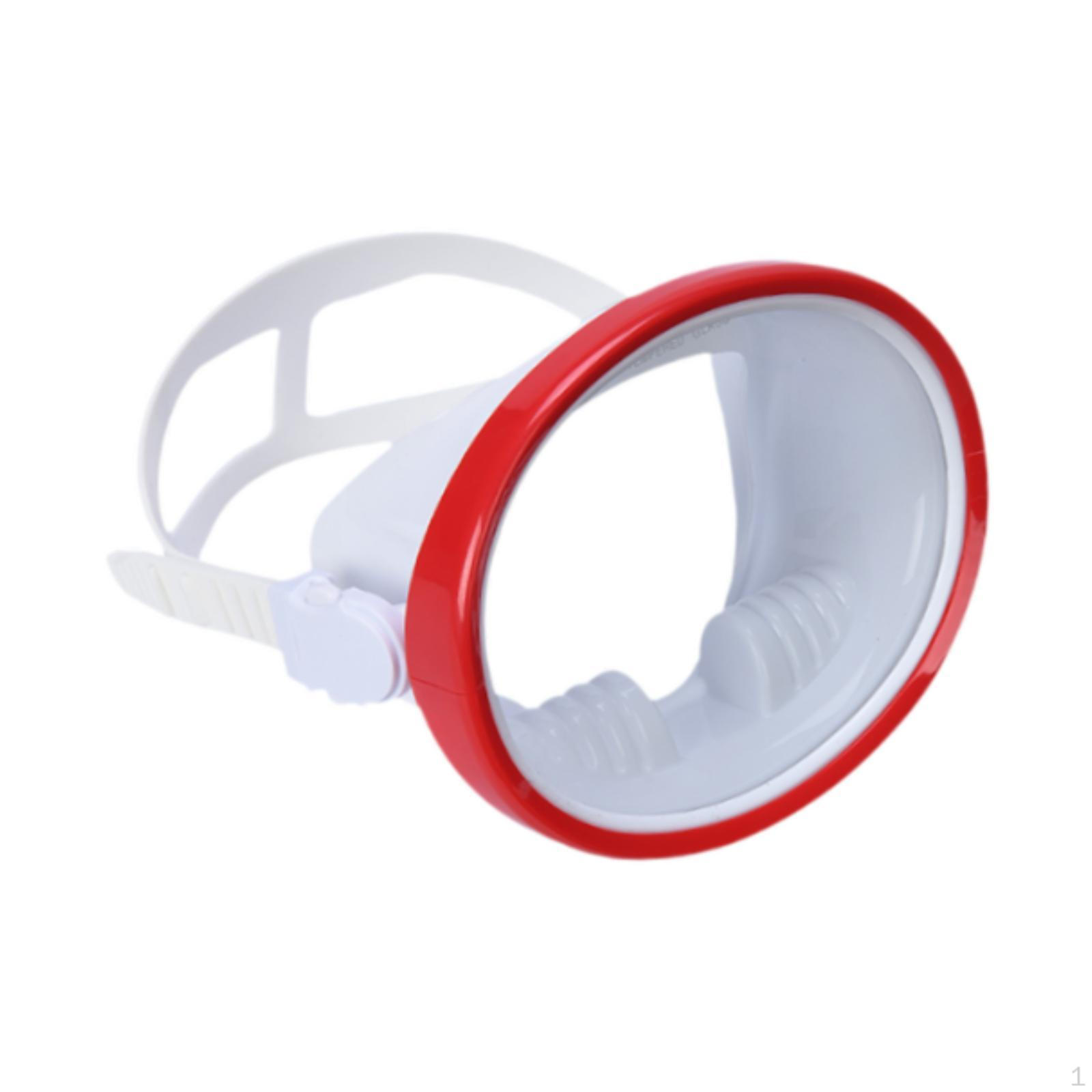 

Diving Goggles with Single Lens, Large Frame Suitable for Freediving червоний