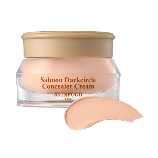 SKINFOOD Salmon Darkcircle Concealer Cream #2 Salmon Beige Full Coverage Korean Under Eye Concealer 10g