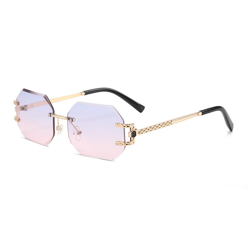 2025 Trendy Frameless Cut-Edge Anti-UV High-End Street Style Sunglasses