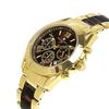 Salvatore Marra Men's Chronograph Watch with Acetate and Two-Tone Strap, 20th Anniversary Limited Edition, Brand Ranking, Gift, SM23105-GDBRGD, Gold a