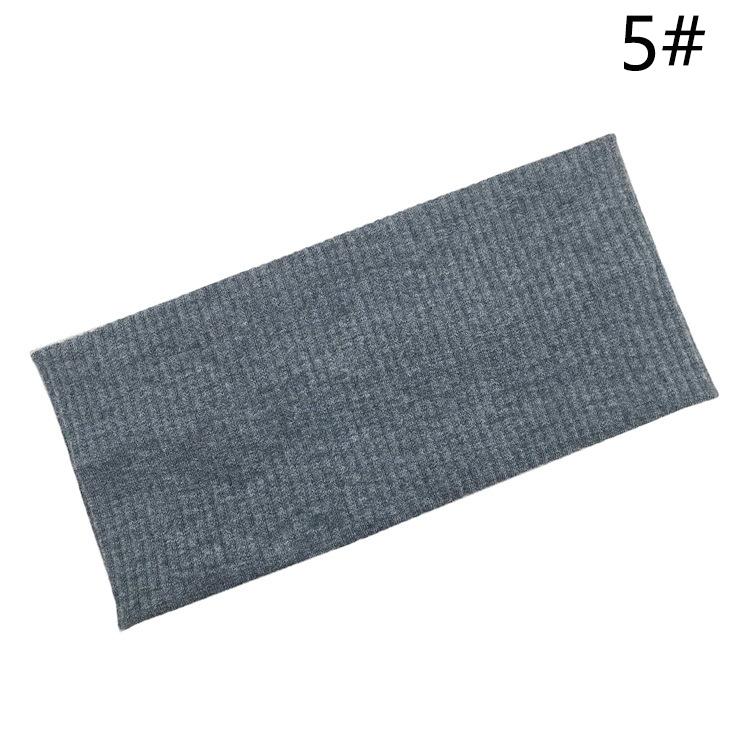 9003 SASAacc European and American Solid Color Knitted Hairband Elastic Sports Headband Hair Accessories Korean Style