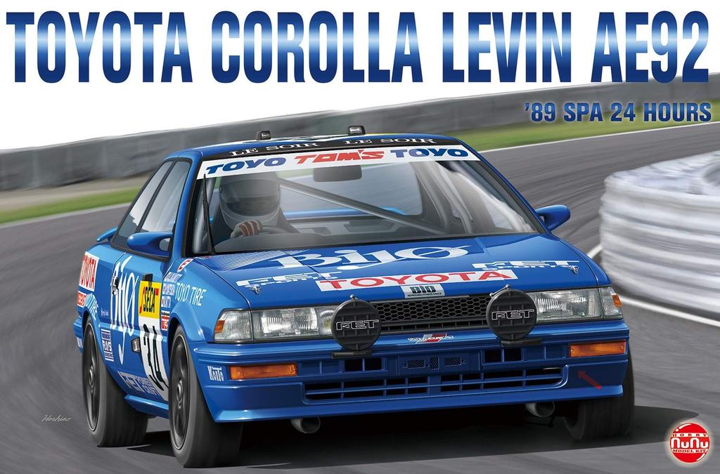 Racing Series Toyota Corolla Levin AE92 1989 Spa 24 Stunden Rennen Plastikmodell PN24016 Platz/NuNu 1/24