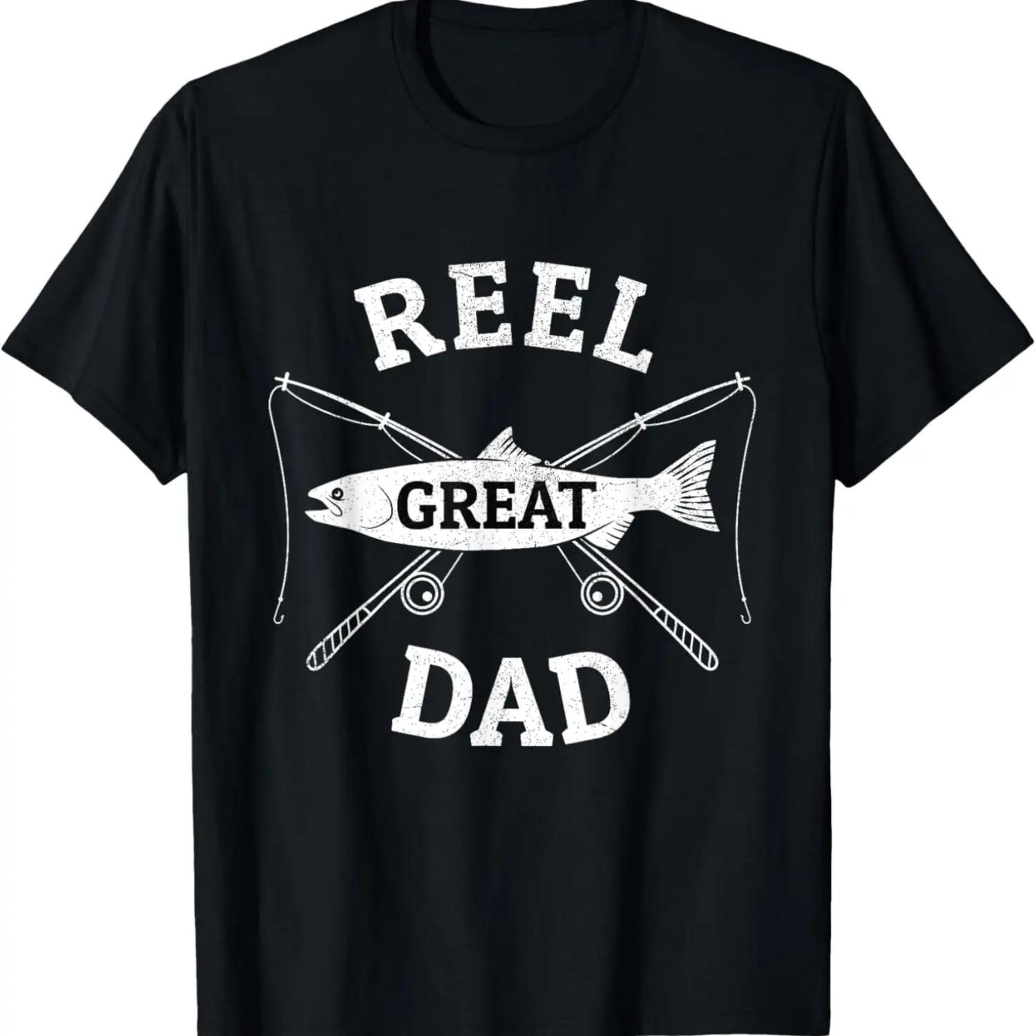 Awesome Reel Great Dad fishing gift T shirt XXXXXL чёрный