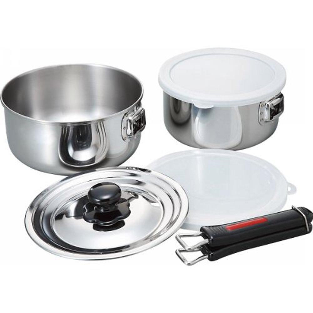 Tamahashi Takei Ukibutsu Seisakusho Excellent Chef One-Touch Cooker, 14/18cm, 2-Piece Set, EXC-100