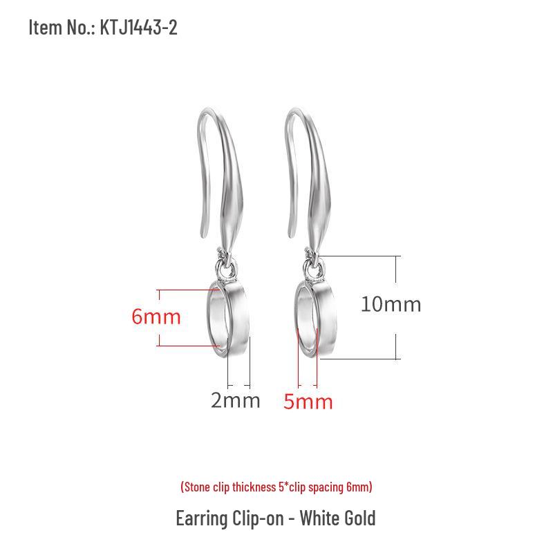 

Срібло 925 проби Застібка-запобіжник Аксесуари для сережок - DIY Жадеїт, Нефрит, Бурштин Пусті оправи-пусети 925 Silver